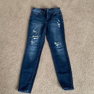 Maurice’s Everflex  High-Rise Destroyed Jeans Size 6 Reg